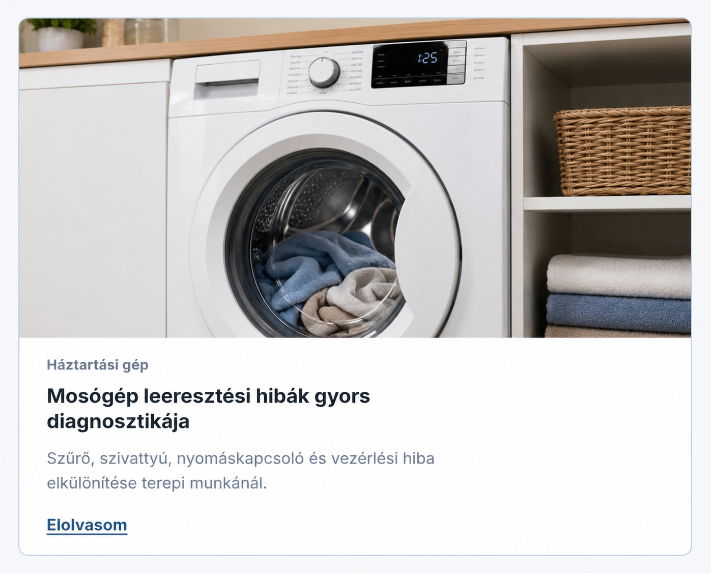 Mosógép leeresztési hibák gyors diagnosztikája